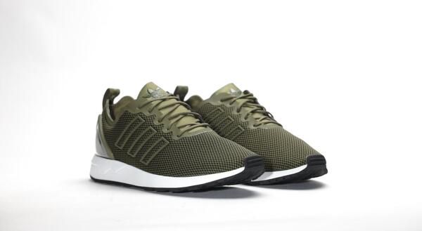 Flux Shoes Olive Cargo Adidas Originals Zx Flux On Feet Adidas